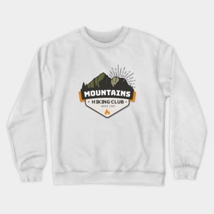 Mountains - hiking Club Crewneck Sweatshirt